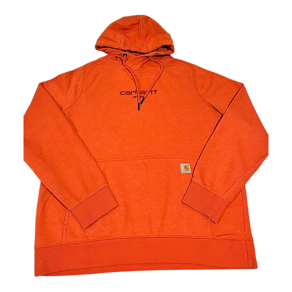 Carhartt Force Youth Hoodie L (12-14) Relaxed Fit Orange Pullover